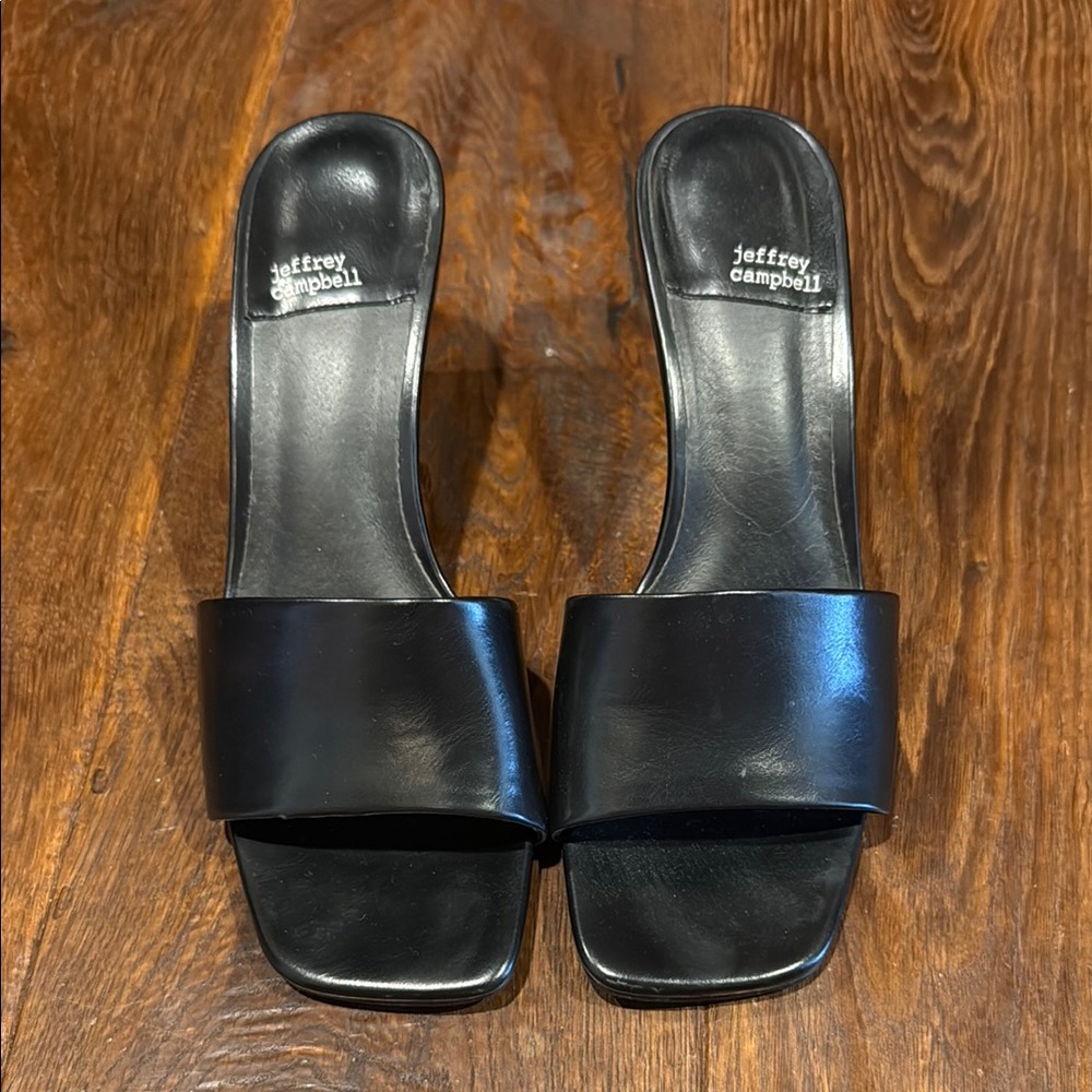 Jeffrey Campbell Black Women's Slide Sandals